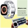 Reloj Smartwatch VAK B6 Ultra Bluetooth NFC Calorias Presion Naranja