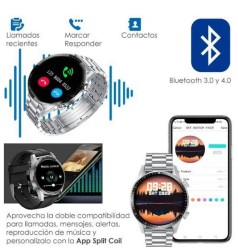 Reloj Smartwatch Vak Tm8 De Acero Bluetooth Ips Presion Nfc