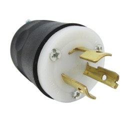 CLAVIJA MEDIA VTA 3P 3H 20A - 125/250V LEVITON.