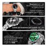 Reloj Smartwatch VAK C1 ACERO SUBMARINE NFC CRISTAL Plateado