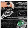 Reloj Smartwatch VAK C1 ACERO SUBMARINE NFC CRISTAL Plateado