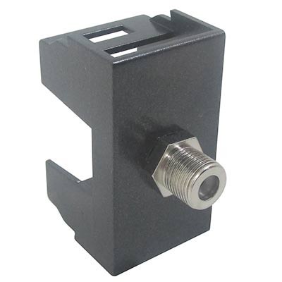 MODULO COAXIAL MODULAR NEGRO LEVITON.