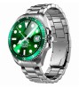 Reloj Smartwatch VAK C1 Acero Submarine NFC Cristal Verde