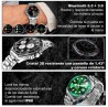Reloj Smartwatch VAK C1 Acero Submarine NFC Cristal Verde