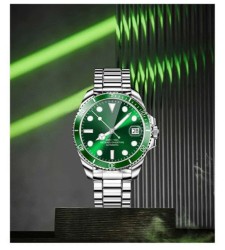 Reloj Smartwatch VAK C1 Acero Submarine NFC Cristal Verde