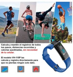 Reloj Smartwatch Vak 115 Podometro Bluetooth Sueño Musica HEALTH