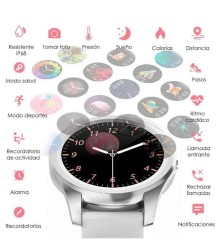 Reloj Smartwatch VAK T90 Bluetooth IP67 TIMER MENSAJES FIT Negro 25'
