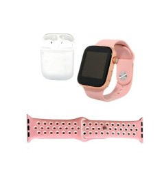 BOX SET Reloi Inteligente y Auriculares Gadgets&fun Rosa