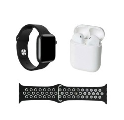 BOX SET Reloi Inteligente y Auriculares Gadgets&fun Negro