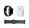 BOX SET Reloi Inteligente y Auriculares Gadgets&fun Negro