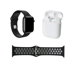 BOX SET Reloi Inteligente y Auriculares Gadgets&fun Negro