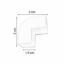 CODO ESQ P/CANAL INST 6068-0B PAQ C/6 BRINOX