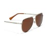 Lentes de Sol HAWKERS Shadow Polarizados Hombre y Mujer Plata/Marrón