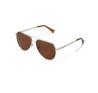 Lentes de Sol HAWKERS Shadow Polarizados Hombre y Mujer Plata/Marrón