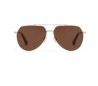 Lentes de Sol HAWKERS Shadow Polarizados Hombre y Mujer Plata/Marrón