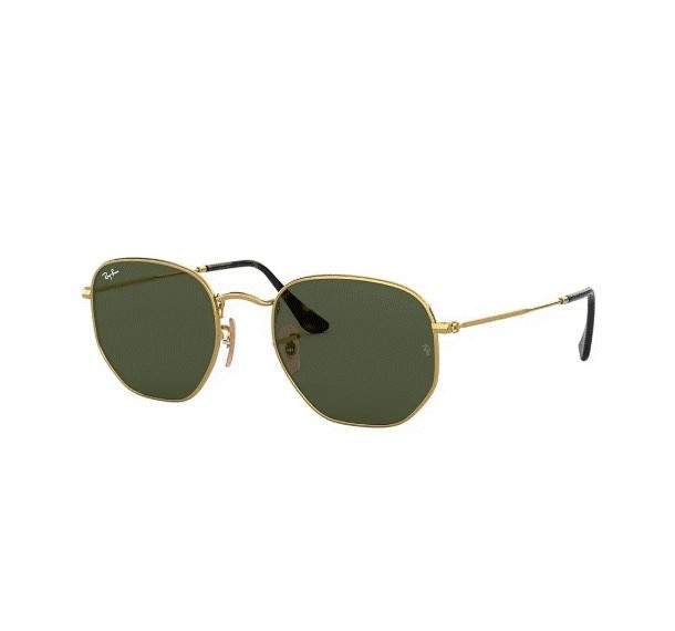 Lentes de Sol Ray Ban Rb3548n 001 Hexagonal Flat