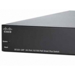Switch Cisco Fast Ethernet SF220-24P PoE 180W, 24 Puertos