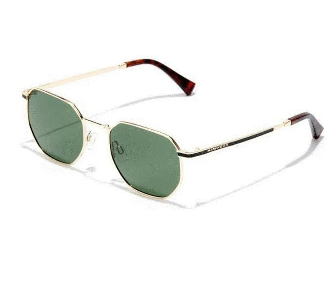 Lentes de Sol HAWKERS Sixgon Polarizados Hombre y Mujer Dorado/Verde