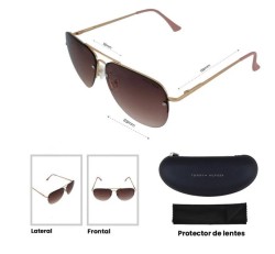 Lentes de Sol TOMMY HILFIGER X60038 Oro Rosa Outlook Mujer