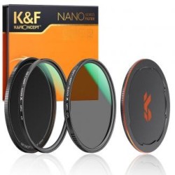 49mm Kit Filtro UV + Polarizador CPL + Tapa de Metal - Serie Nano X