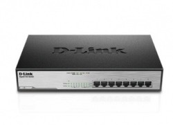 Switch D-Link Gigabit Ethernet DGS-1008MP, 8 Puertos