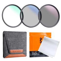 40.5mm Kit de Filtro de Lente MCUV+CPL+ND4 con Paño de Limpieza de Lente y Bolsa de Filtro