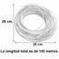 ALAMBRE THW/90 14 BLANCO 100 MTS. IUSA