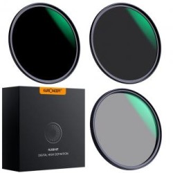 Kit de filtro de lente de 40.5 mm Densidad neutra ND8 ND64 Polarizador circular CPL para lente de cámara profesional