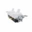 INTERRUPTOR TRAD DOBLE BLANCO LEVITON.