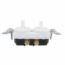 INTERRUPTOR TRAD DOBLE BLANCO LEVITON.