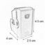 INTERR MODULAR PULSADOR NEGRO LEVITON.