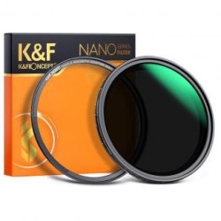 82mm Filtro ND8-ND128 (3-7 Pasos) Variable Magnético + Anillo de Adaptador Magnético, Serie Nano-X
