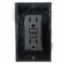 TOMACORRIENTE GFCI 15 AMP NEGRO