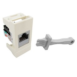 MODULO TELEFONICO CAT. 3 MARFIL CIEN LEVITON.