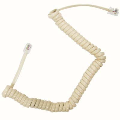 CABLE TEL AURICULAR 2.1m MARFIL 46075 VOLTECH.