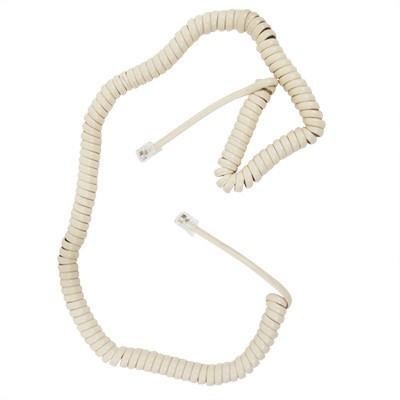 CABLE TEL AURICULAR 4.5m MARFIL VOLTECH.