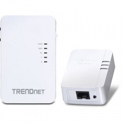 TP-LINK Kit de Adaptador Powerline TPL-410AP TPL-406E, Inalámbrico,...
