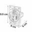TOMA P/SECADORA 4H EMPOTRABLE LEVITON.