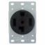 TOMA P/SECADORA 4H EMPOTRABLE LEVITON.