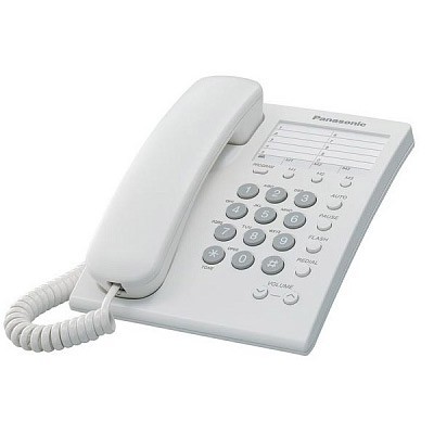 TELEFONO ALAMBRICO BASICO BLANCO 13 MEMORIAS PANASONIC