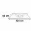 PLACA LAVABO COSMO 124 X 56 CORAL.