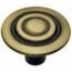 BOTON 69471 TARGET 1-1/8 ANTIQUE BRASS BRAINERD