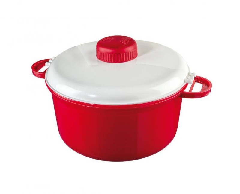 OLLA MICROONDAS TENDENCIAS ROJA
