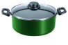 BUDINERA VERDE CON TAPA DE VIDRIO 22CM. CASAMODA
