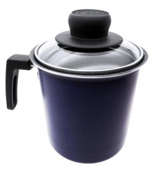 HERVIDOR CON TAPA DE VIDRIO. 14CM