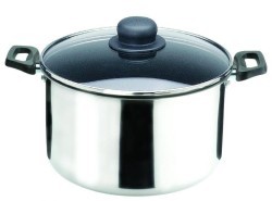 OLLA ALTA CON TAPA DE VIDRIO. 24CM
