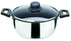 OLLA CAZO CON TAPA DE VIDRIO. 20CM