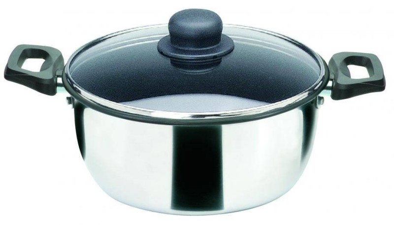 OLLA CAZO CON TAPA DE VIDRIO. 22CM