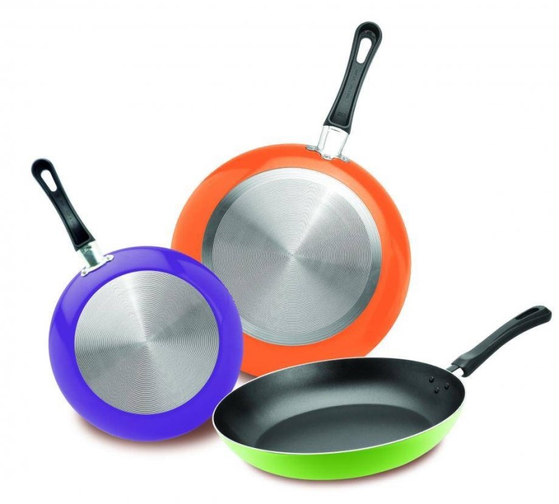 3 PACK SARTENES EKCO COLORES. 18/20/24 CM.
