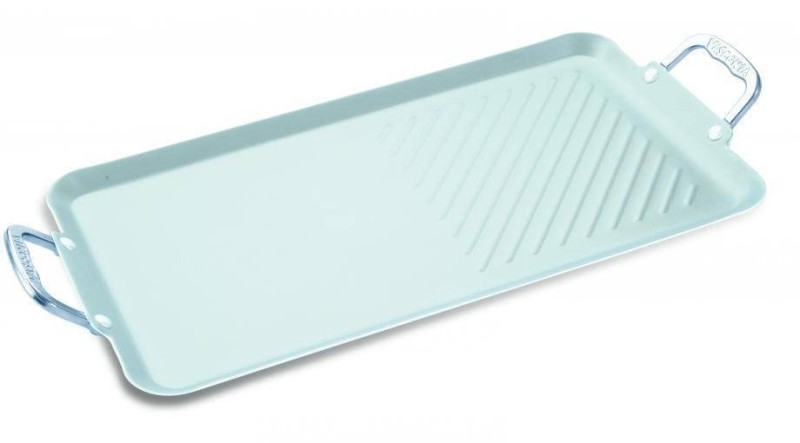 PLANCHA DOBLE QUEMADOR 0% GRASA. 54CM .